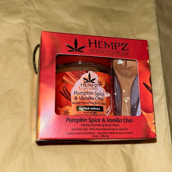 Hemp Pumpkin Vanilla Body Mask Kit Herbal Hydrating Treatment▪︎LIMITED▪︎NEW - Picture 1 of 2